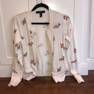 thin, soft floral print light jacket